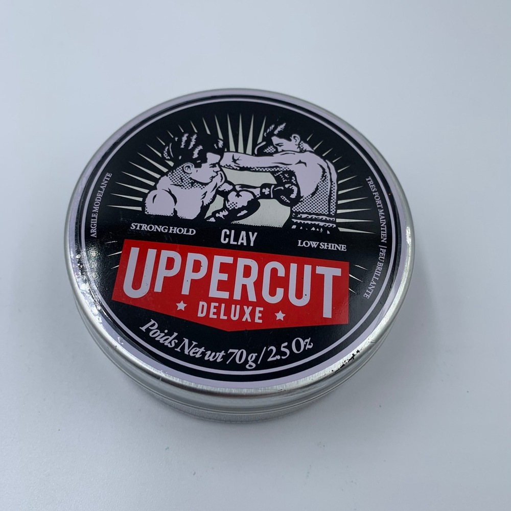 Uppercut Deluxe Clay Hair Pomade Mens 2.5oz Black New Strong Hold Low Shine